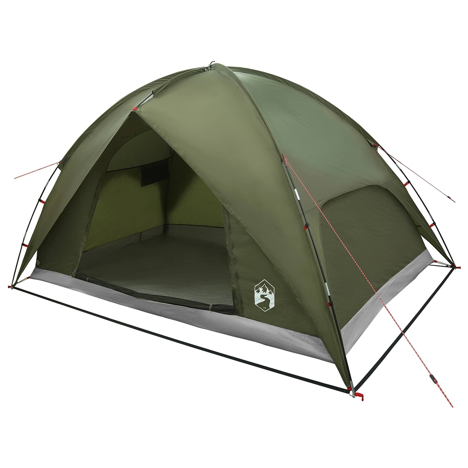 Campingzelt mit Regenhaube wasserdicht Kuppel Olive Grün