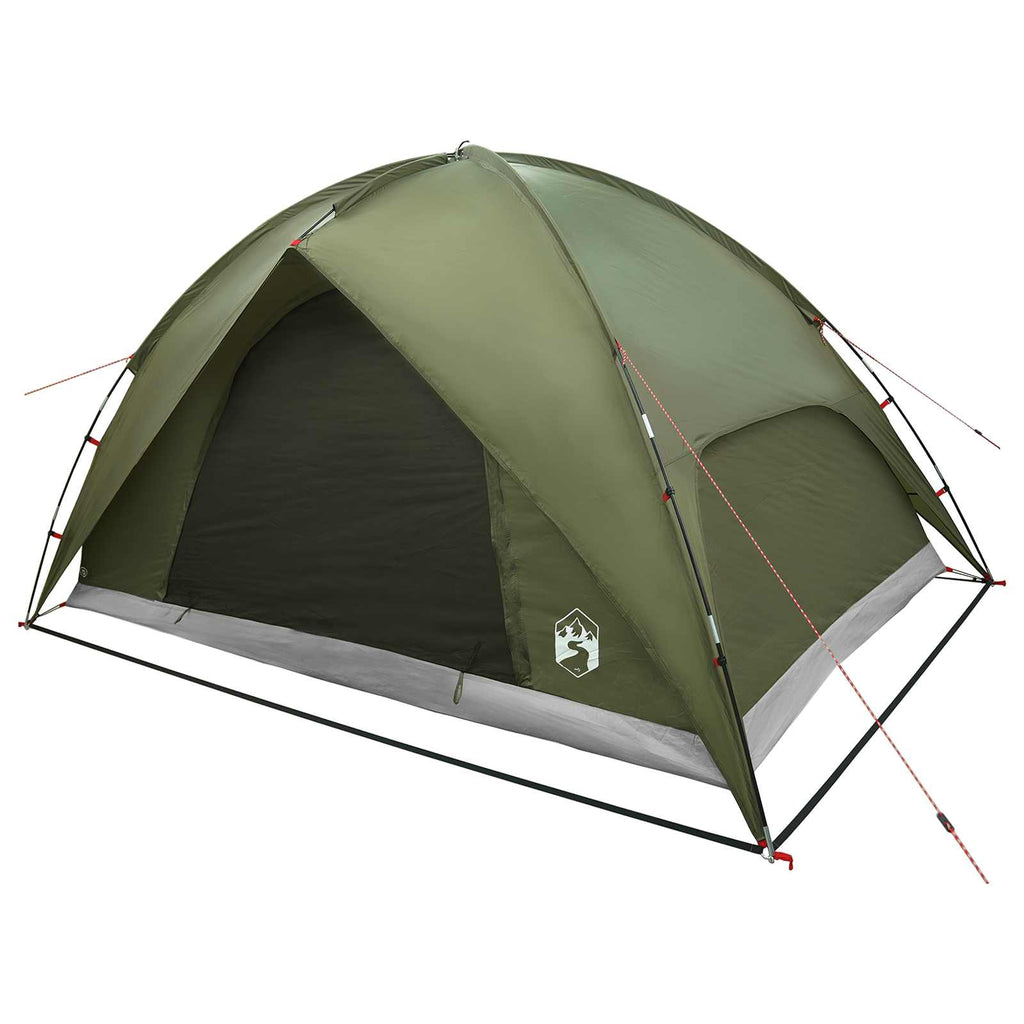 Campingzelt mit Regenhaube wasserdicht Kuppel Olive Grün
