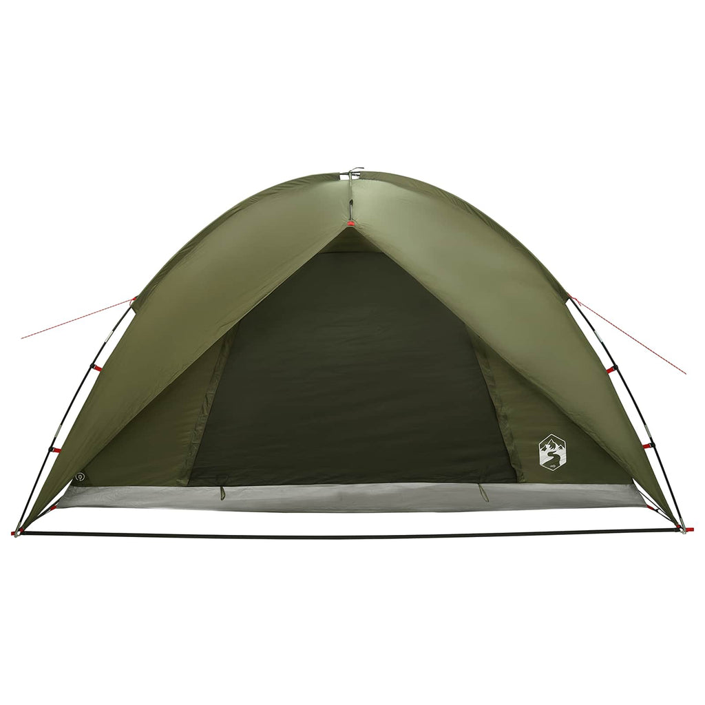 Campingzelt mit Regenhaube wasserdicht Kuppel Olive Grün