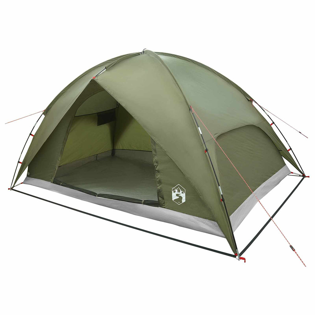 Campingzelt mit Regenhaube wasserdicht Kuppel Olive Grün