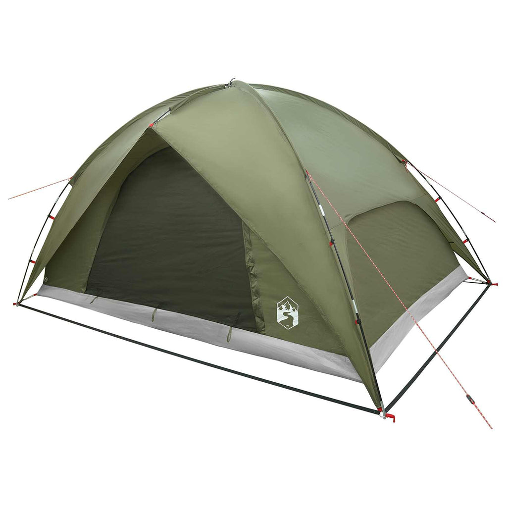 Campingzelt mit Regenhaube wasserdicht Kuppel Olive Grün