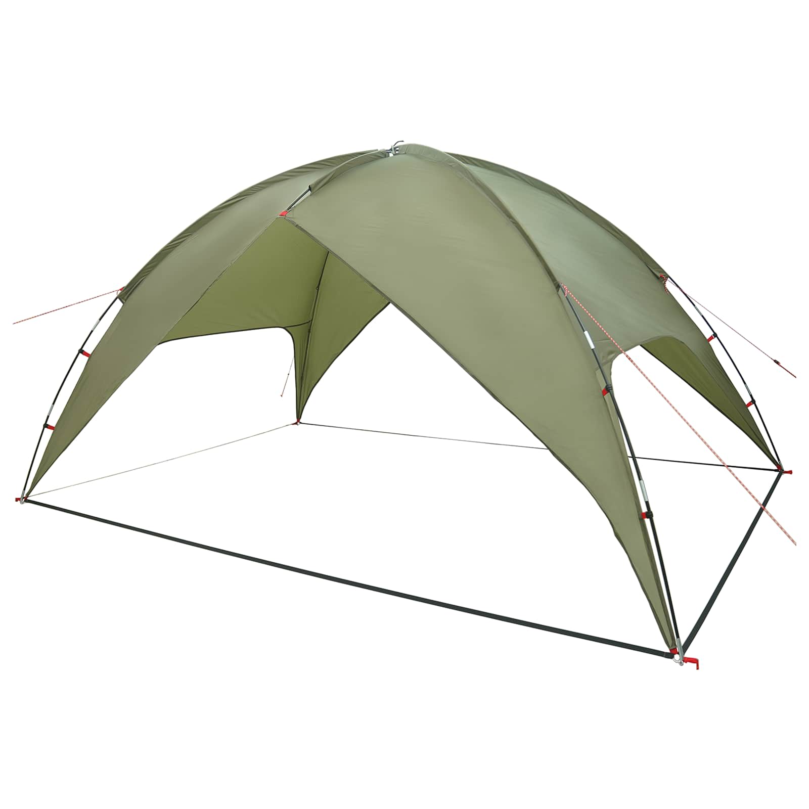 Campingzelt mit Regenhaube wasserdicht Kuppel Olive Grün