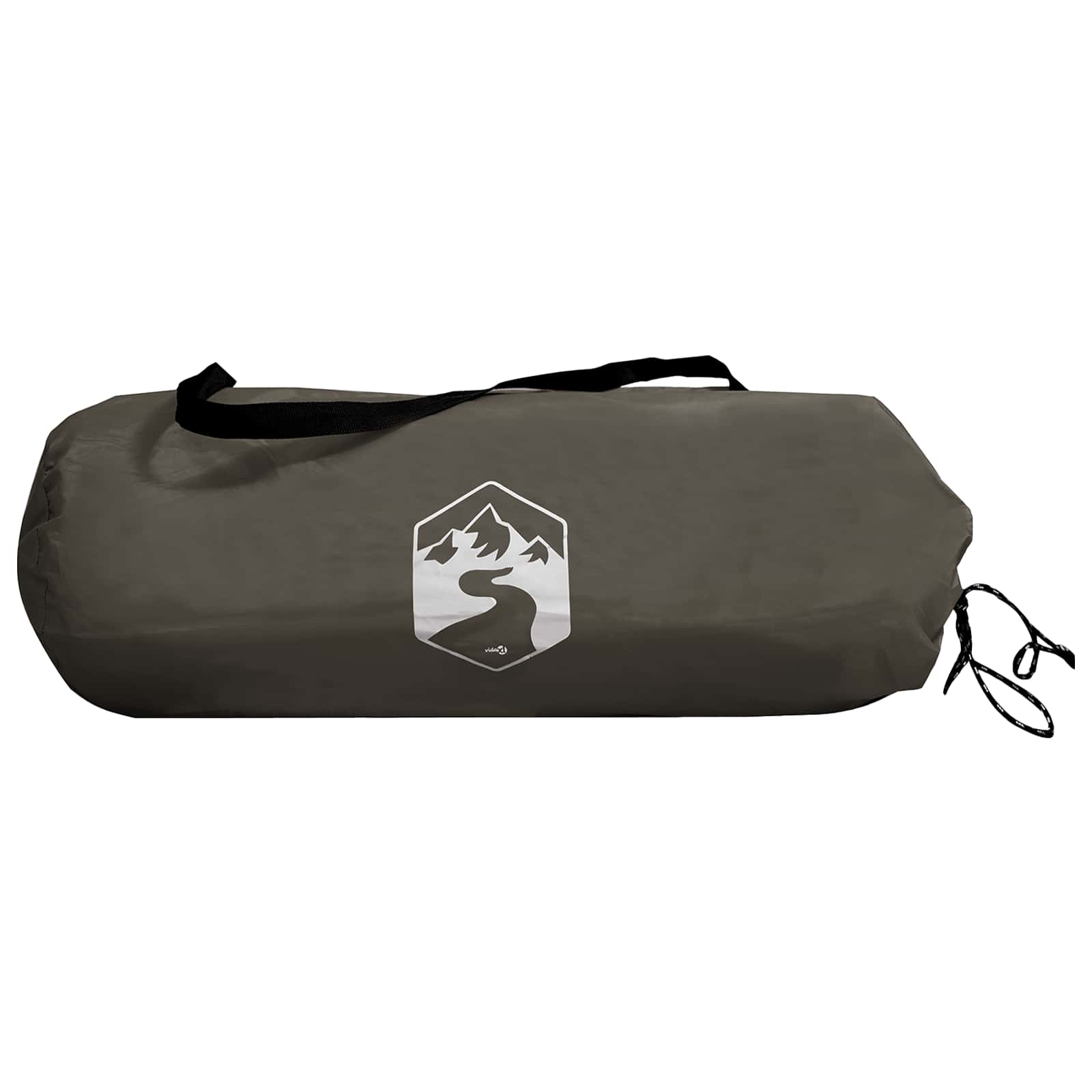 Camping-Tarp mit Netzwänden Braun Grau 270 x 210 x 210 cm