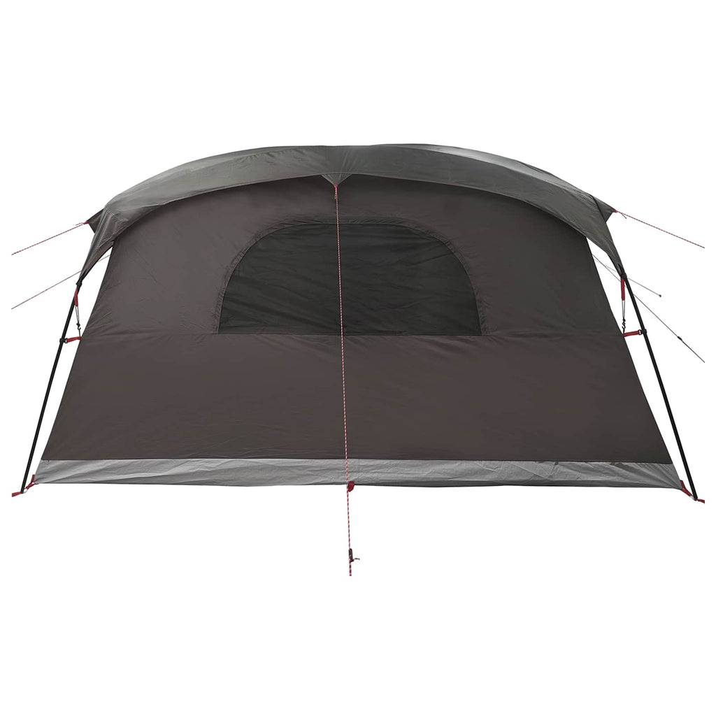 Tunnelzelt Braun Grau 427 x 305 x 205 cm Polyester und Stahl