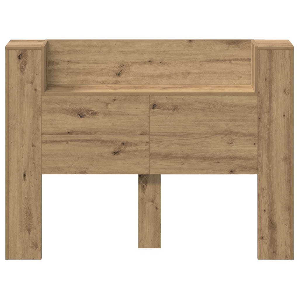 Kopfteil-Schrank mit LED Artisan-Eiche 140 x 16,5 x 103,5 cm