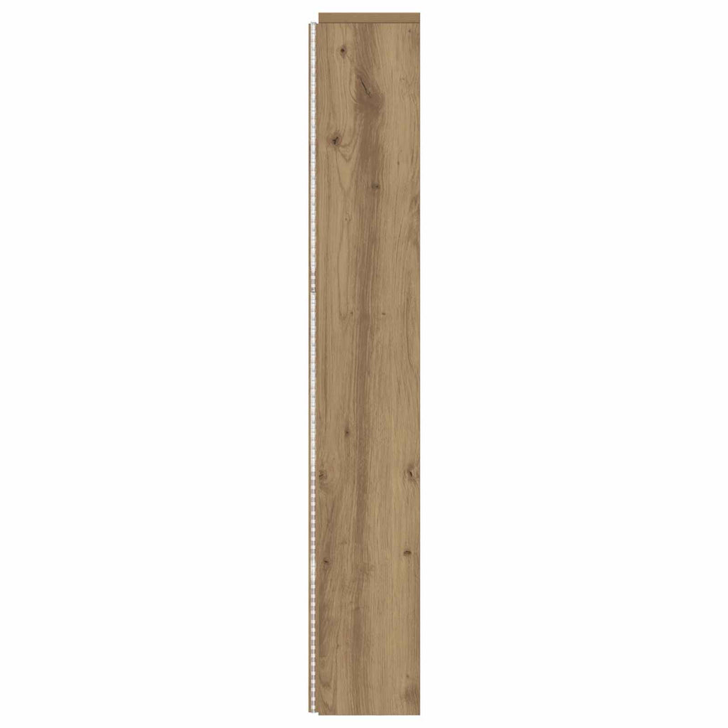 Kopfteil-Schrank mit LED Artisan-Eiche 140 x 16,5 x 103,5 cm