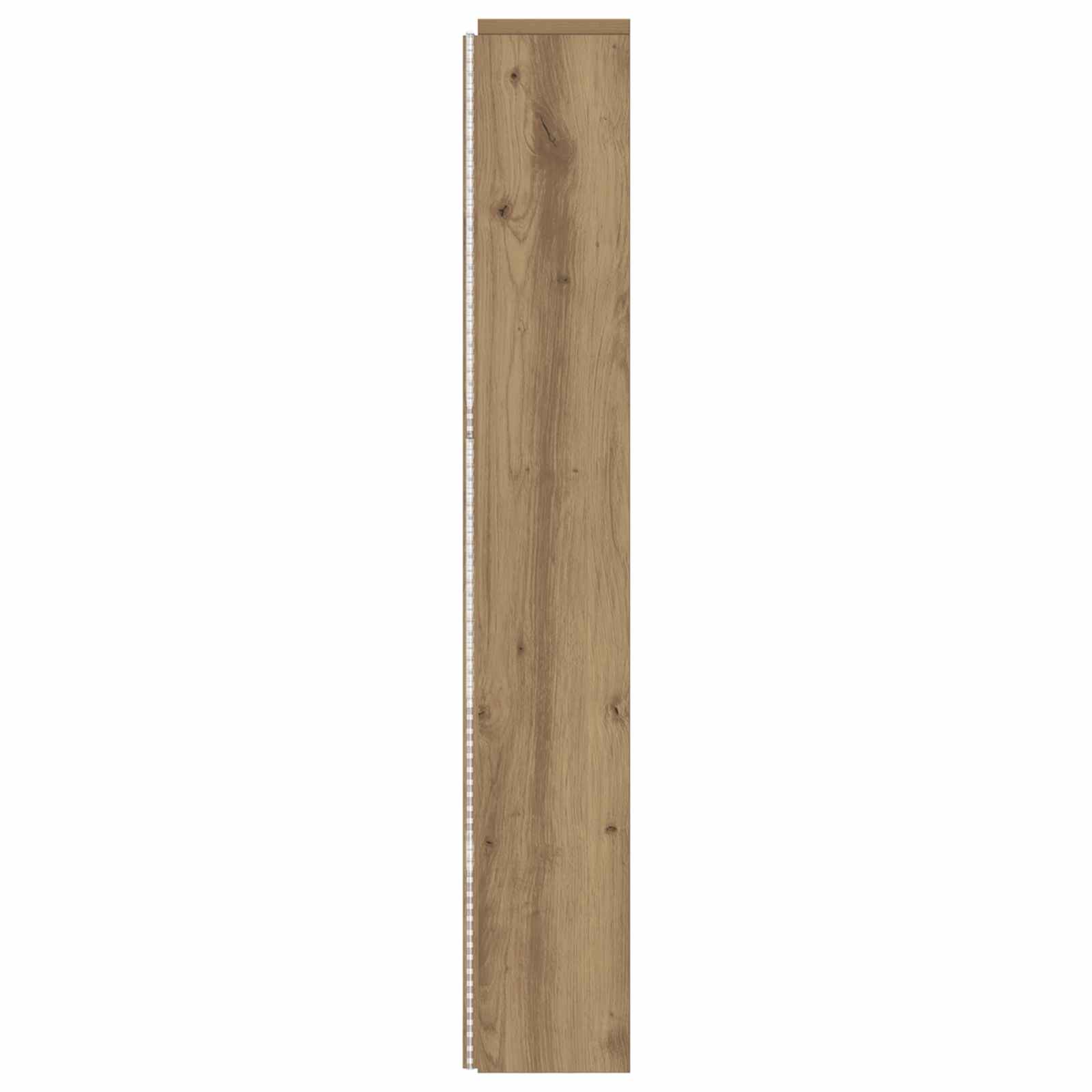 Kopfteil-Schrank mit LED Artisan-Eiche 140 x 16,5 x 103,5 cm