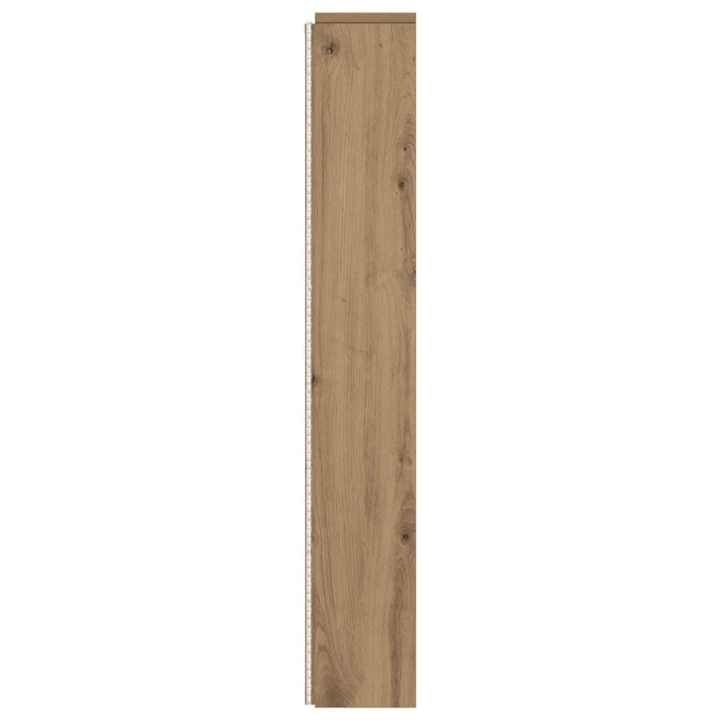 Kopfteil-Schrank mit LED Artisan-Eiche 160 x 16,5 x 103,5 cm
