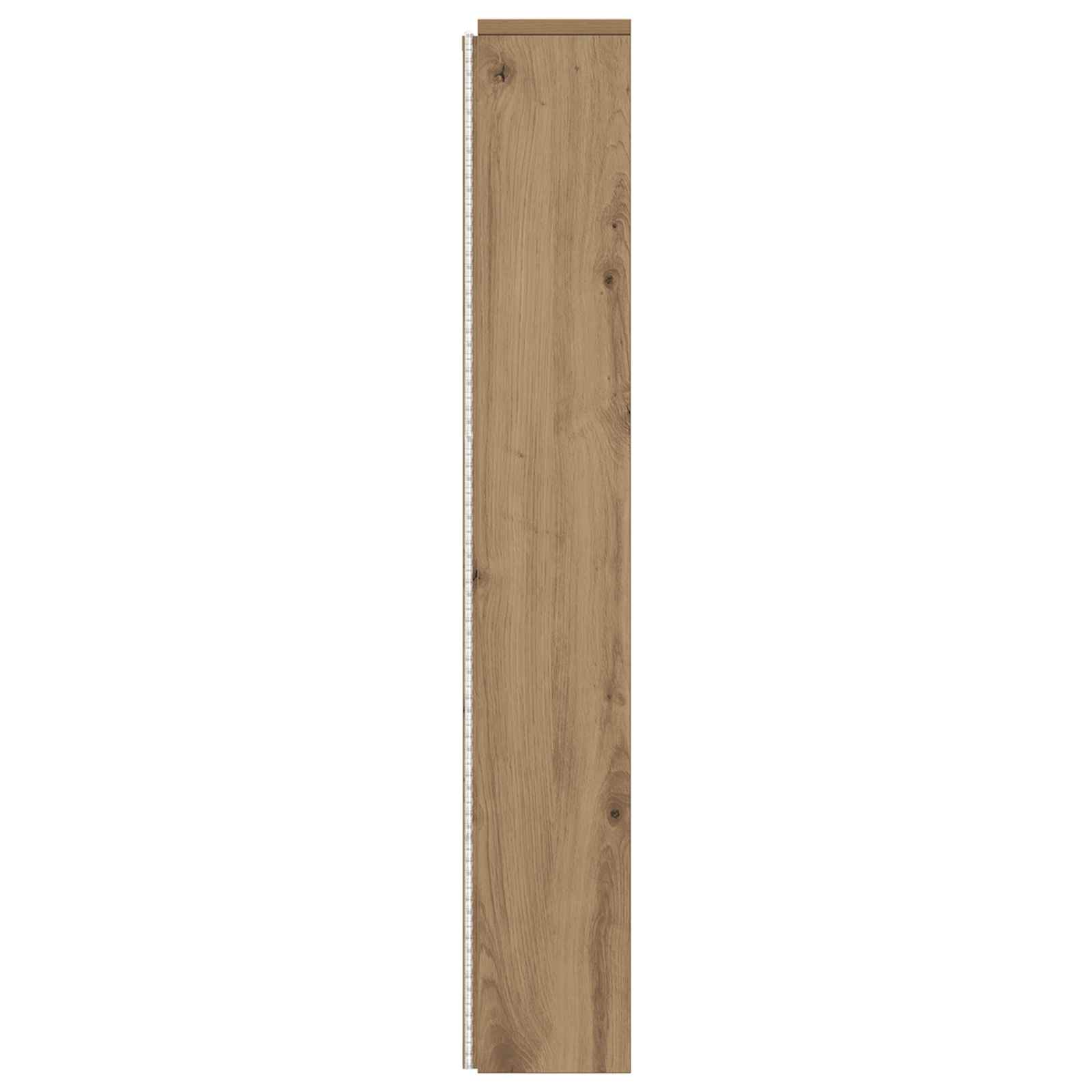 Kopfteil-Schrank mit LED Artisan-Eiche 160 x 16,5 x 103,5 cm