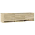 TV-Schränk mit LED Sonoma 165 x 34 x 40 cm Holzwerkstoff