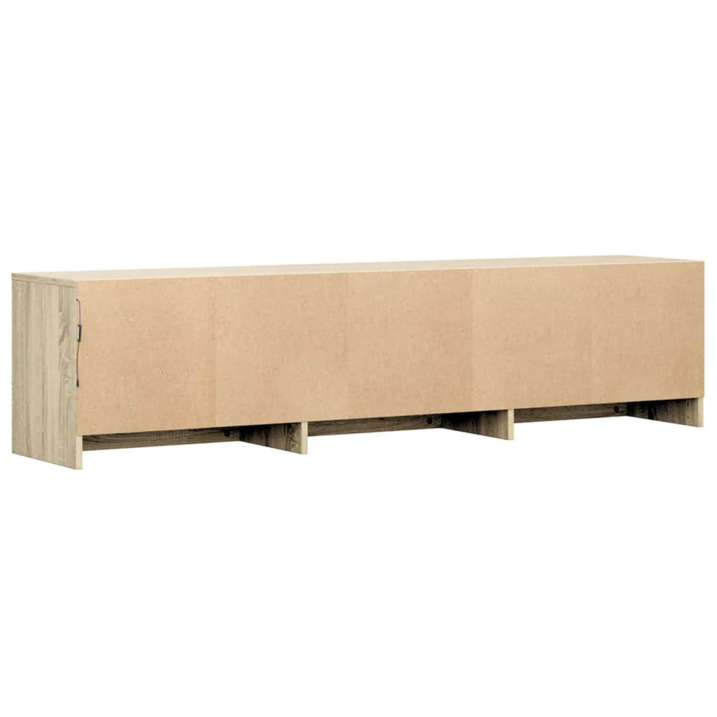 TV-Schränk mit LED Sonoma 165 x 34 x 40 cm Holzwerkstoff