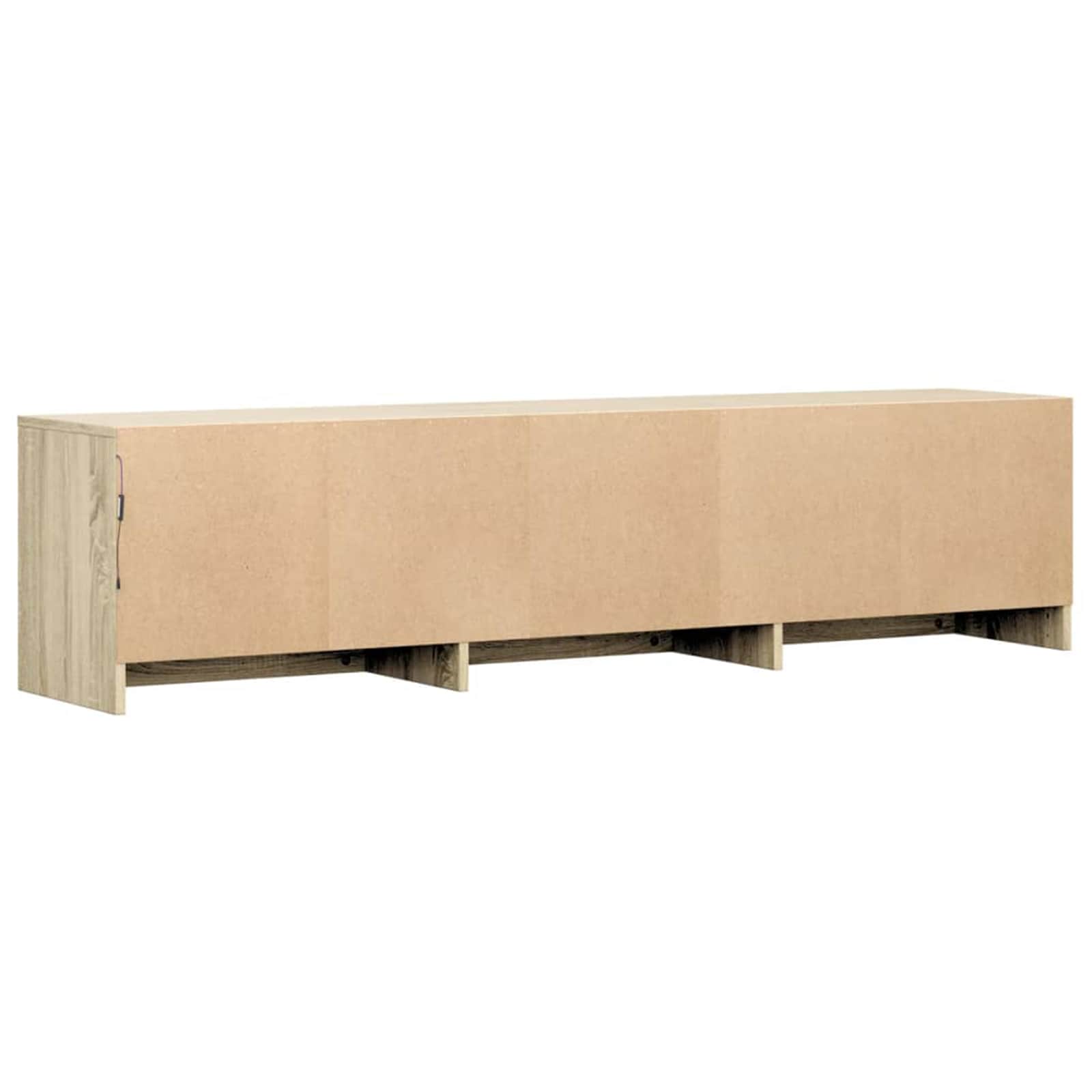 TV-Schränk mit LED Sonoma 165 x 34 x 40 cm Holzwerkstoff