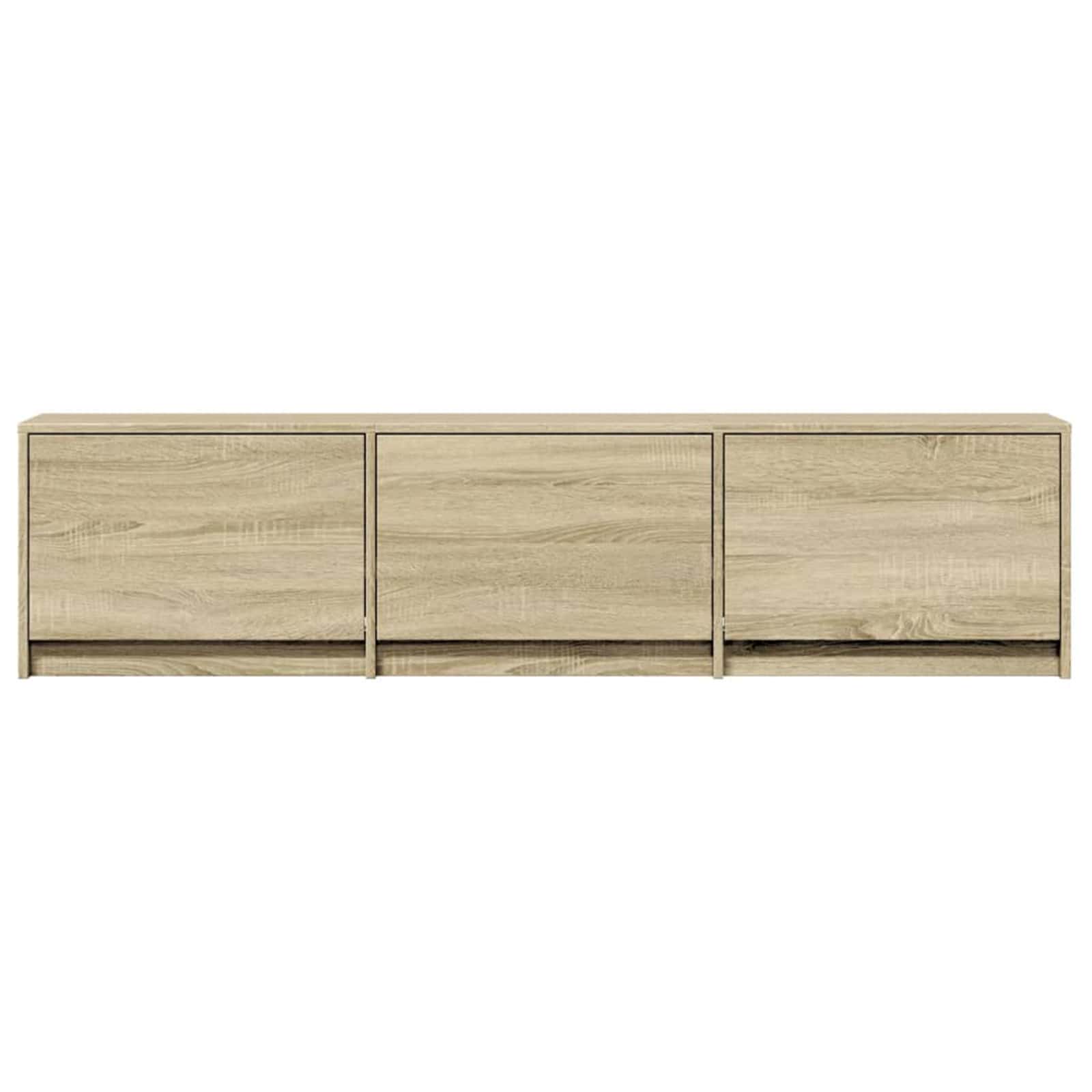 TV-Schränk mit LED Sonoma 165 x 34 x 40 cm Holzwerkstoff