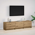 TV-Schränk mit LED Artisan-Eiche 165 x 34 x 40 cm Holzwerkstoff