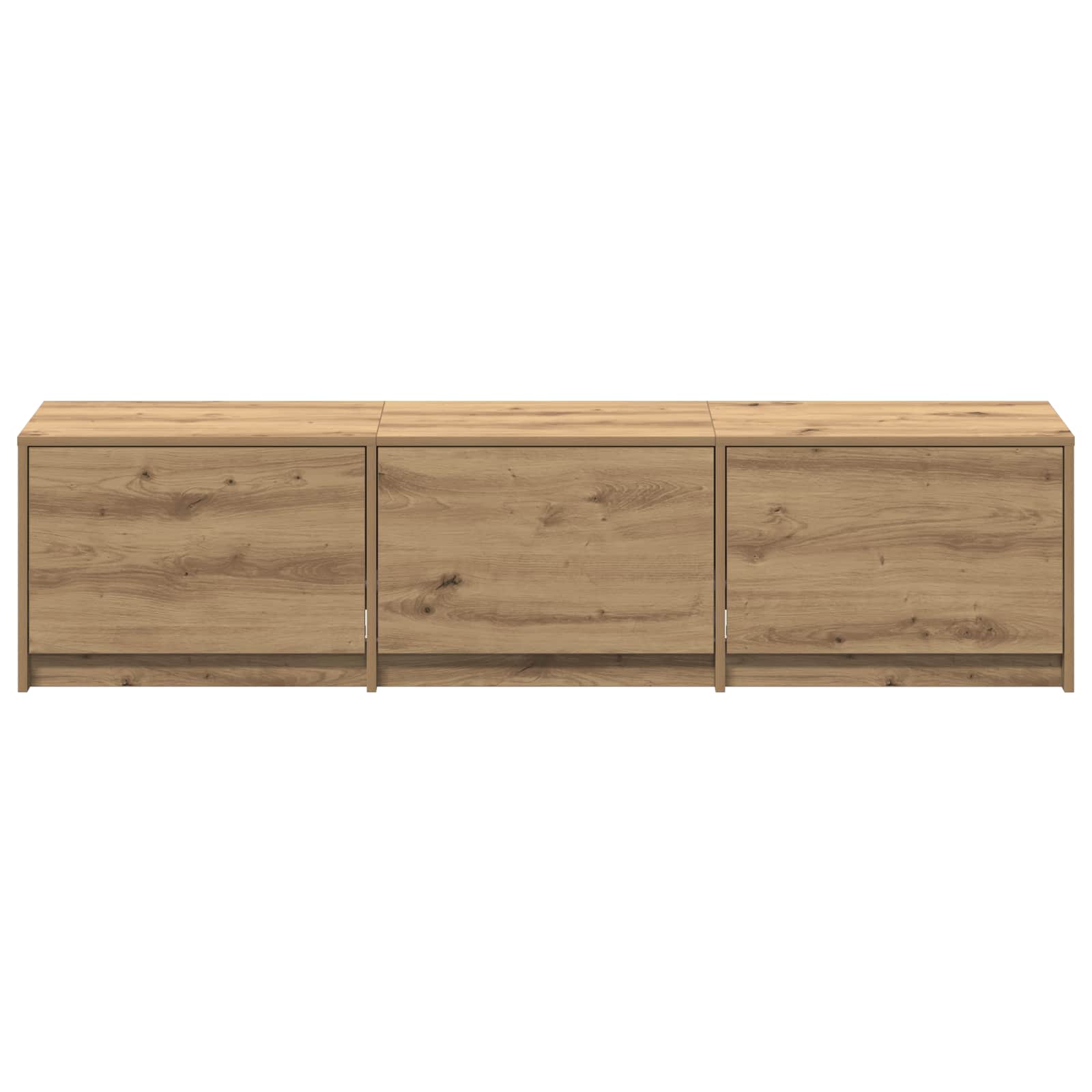 TV-Schränk mit LED Artisan-Eiche 165 x 34 x 40 cm Holzwerkstoff
