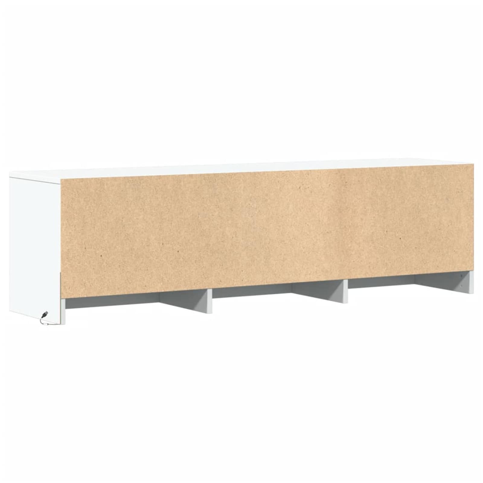 TV-Schränk mit LED Weiß 140 x 34 x 40 cm Holzwerkstoff