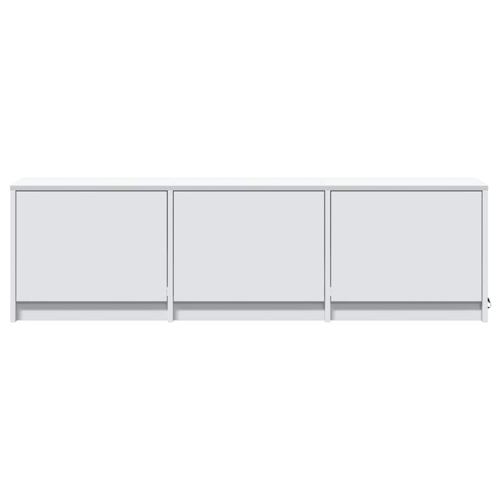 TV-Schränk mit LED Weiß 140 x 34 x 40 cm Holzwerkstoff