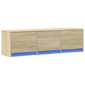 TV-Schränk mit LED Sonoma 140 x 34 x 40 cm Holzwerkstoff