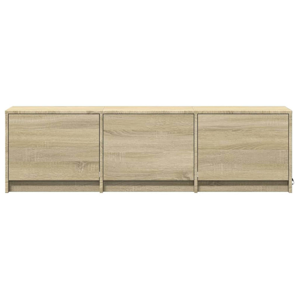 TV-Schränk mit LED Sonoma 140 x 34 x 40 cm Holzwerkstoff