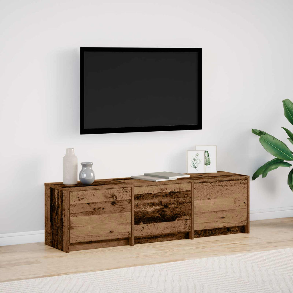 TV-Schränk 140 x 34 x 40 cm Altholz Holzwerkstoff