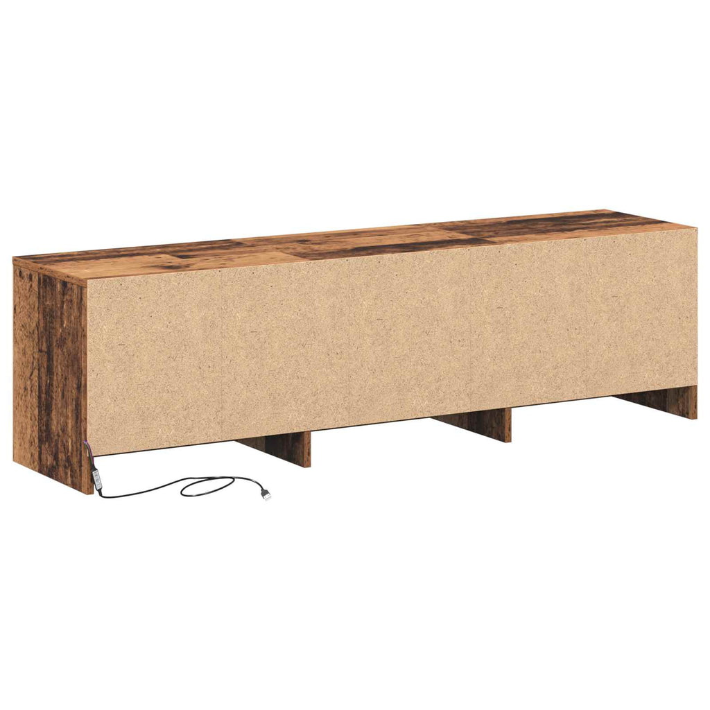 TV-Schränk 140 x 34 x 40 cm Altholz Holzwerkstoff