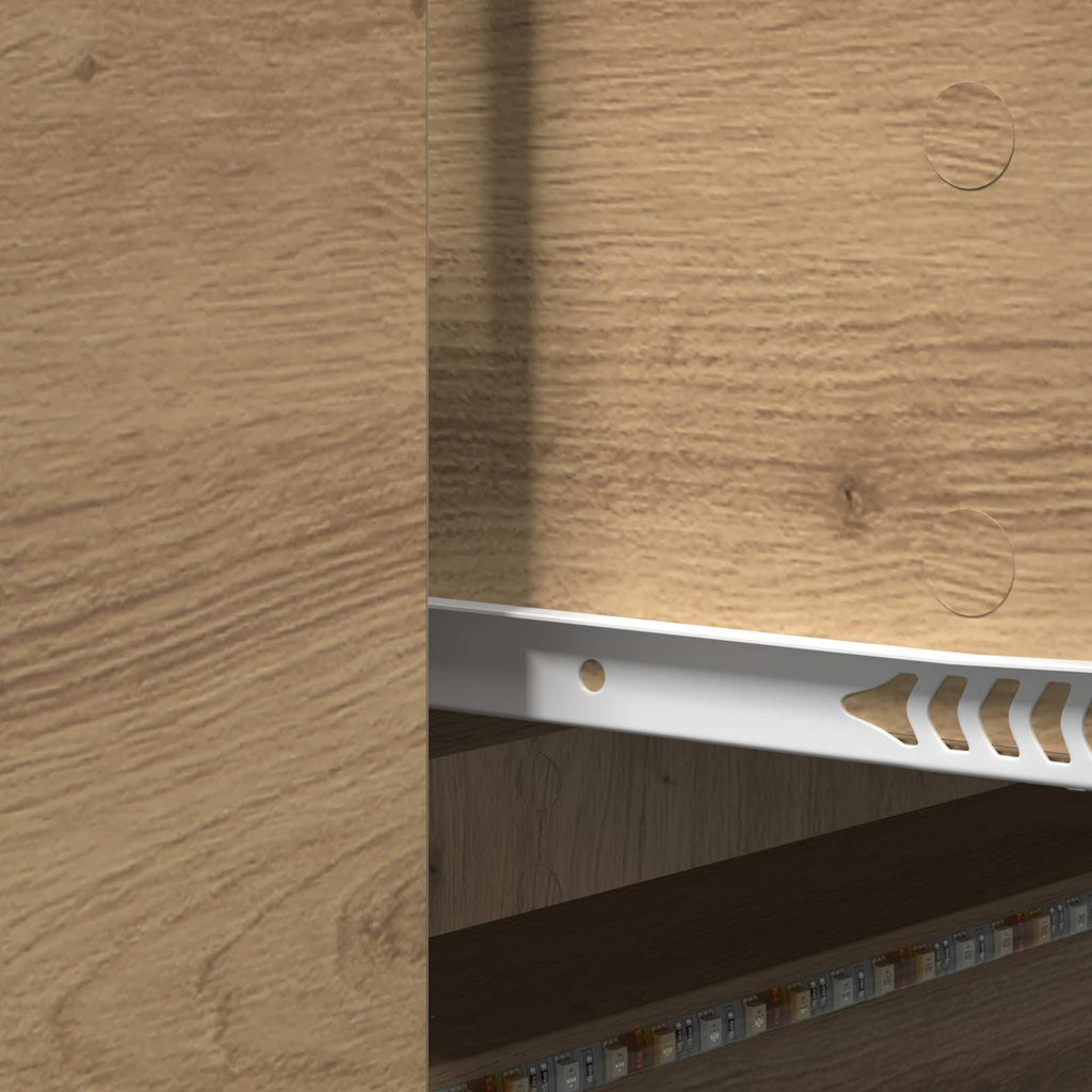 TV-Schränk mit LED Artisan-Eiche 140 x 34 x 40 cm Holzwerkstoff