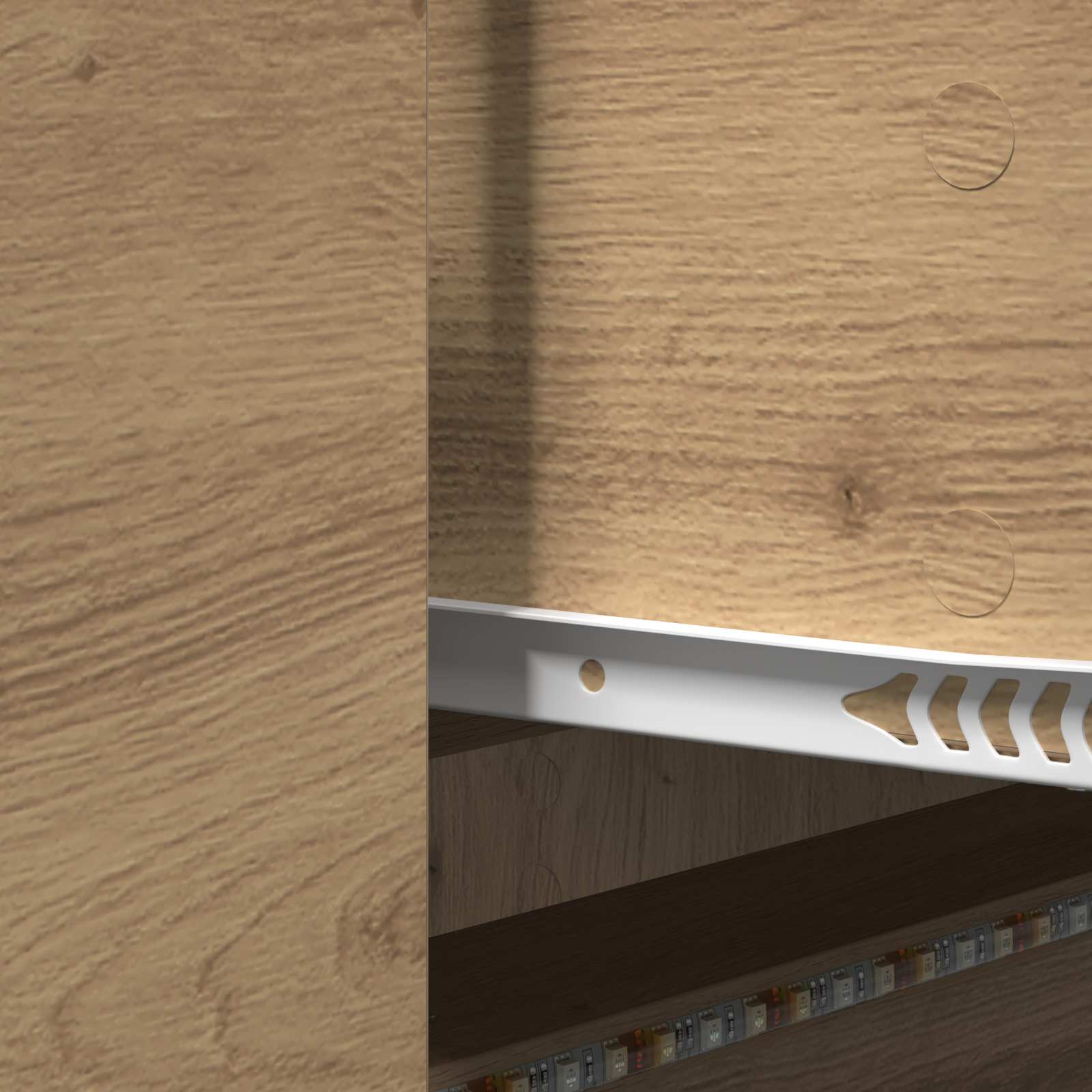 TV-Schränk mit LED Artisan-Eiche 140 x 34 x 40 cm Holzwerkstoff