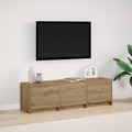 TV-Schränk mit LED Artisan-Eiche 140 x 34 x 40 cm Holzwerkstoff