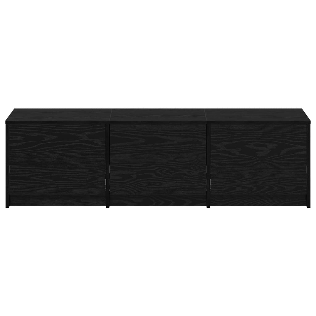 TV-Schränk Schwarz Eichen-Optik 140 x 34 x 40 cm Holzwerkstoff