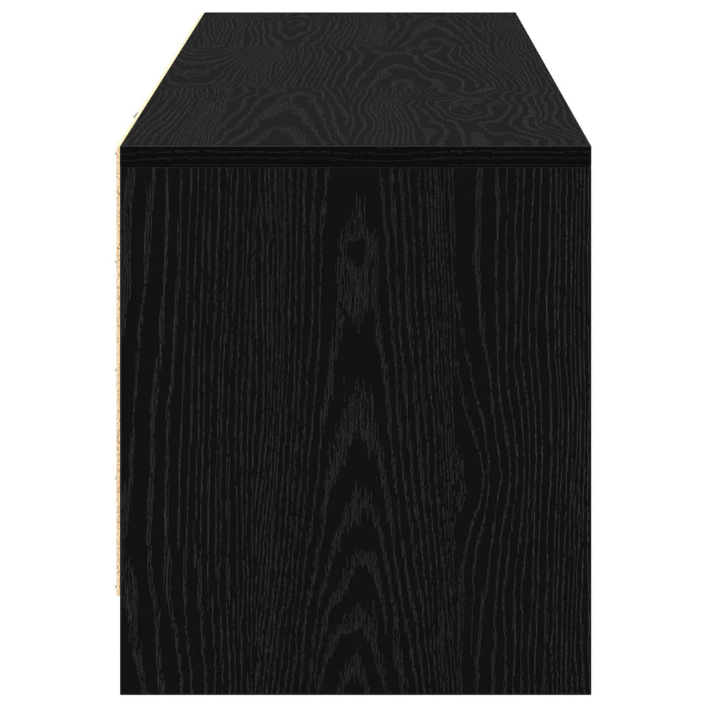 TV-Schränk Schwarz Eichen-Optik 140 x 34 x 40 cm Holzwerkstoff