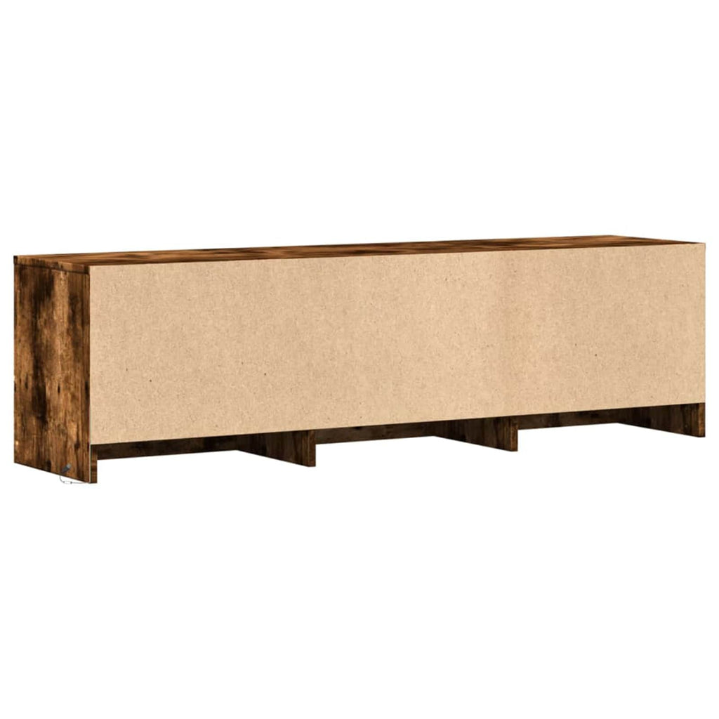 TV-Schränk Geräucherte Eiche 140 x 34 x 40 cm Holzwerkstoff