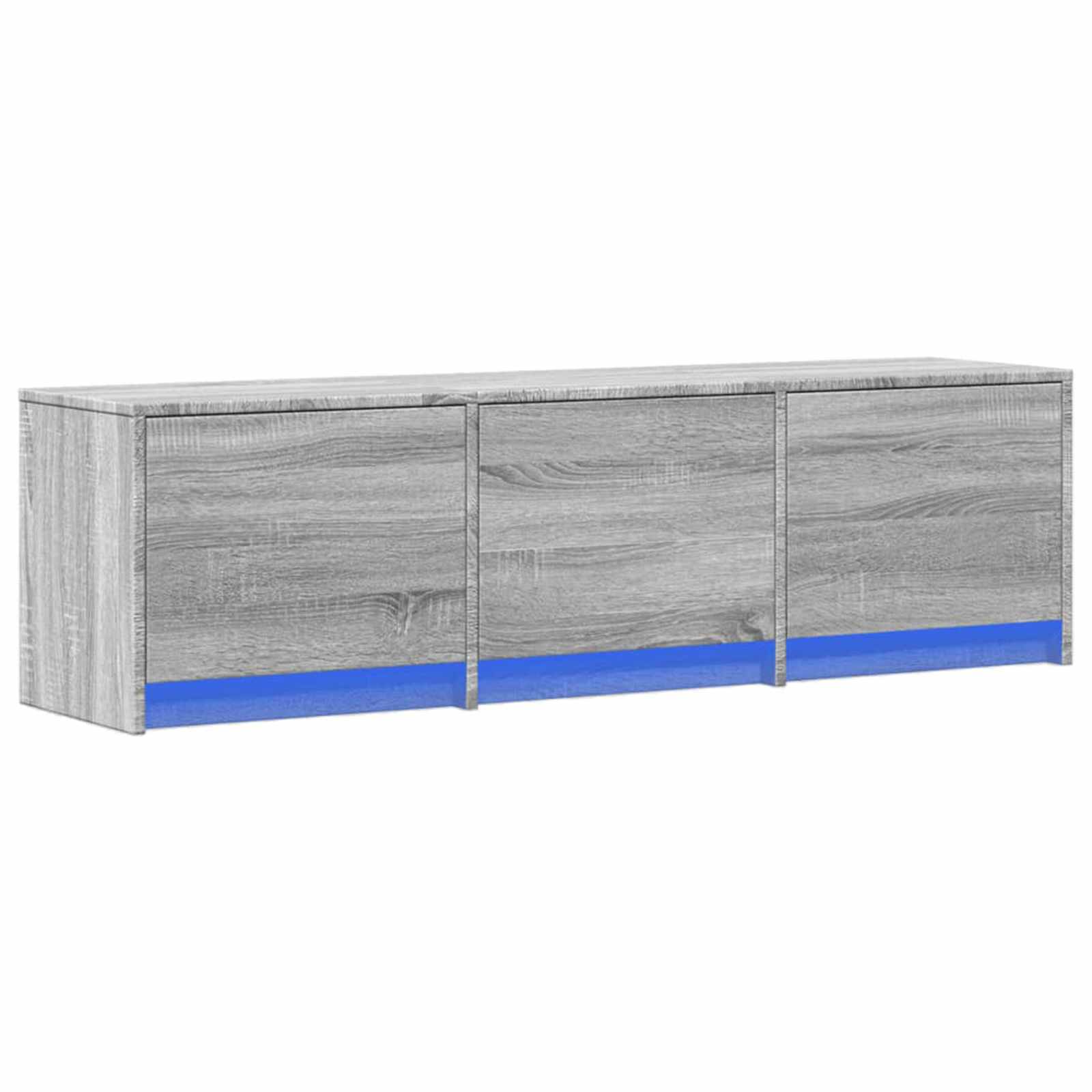 TV-Schränk mit LED Graues Sonoma 140 x 34 x 40 cm Holzwerkstoff