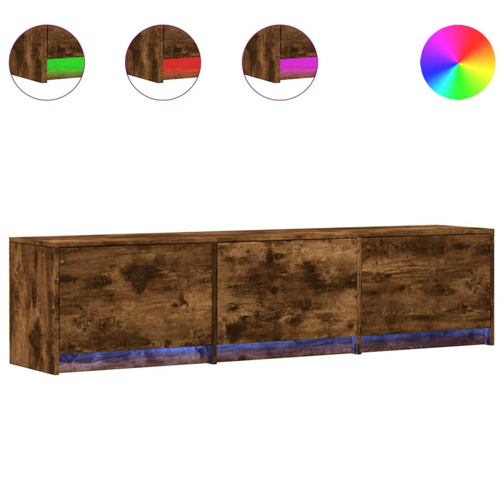 TV-Schränk Geräucherte Eiche 165 x 34 x 40 cm Holzwerkstoff