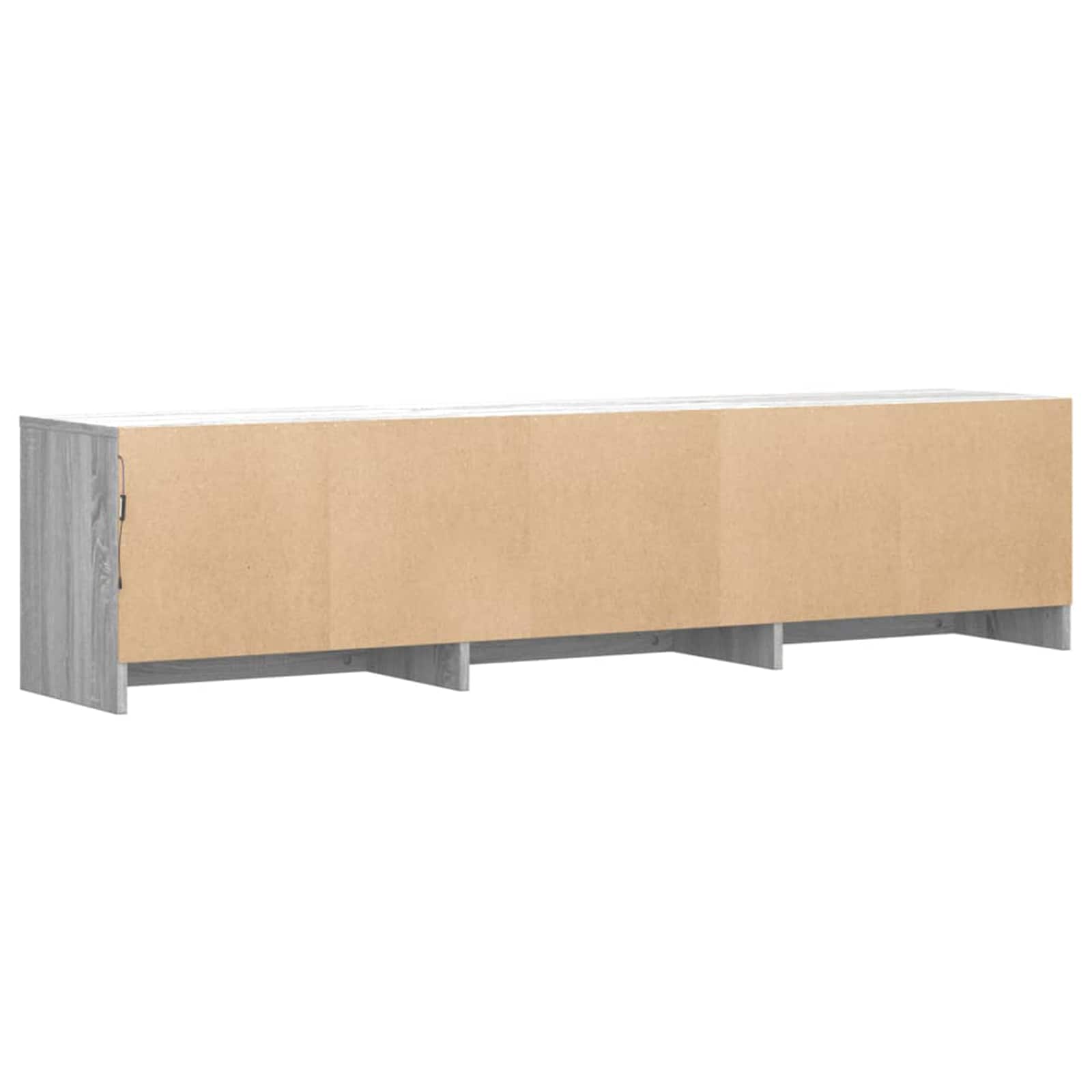 TV-Schränk mit LED Graues Sonoma 165 x 34 x 40 cm Holzwerkstoff