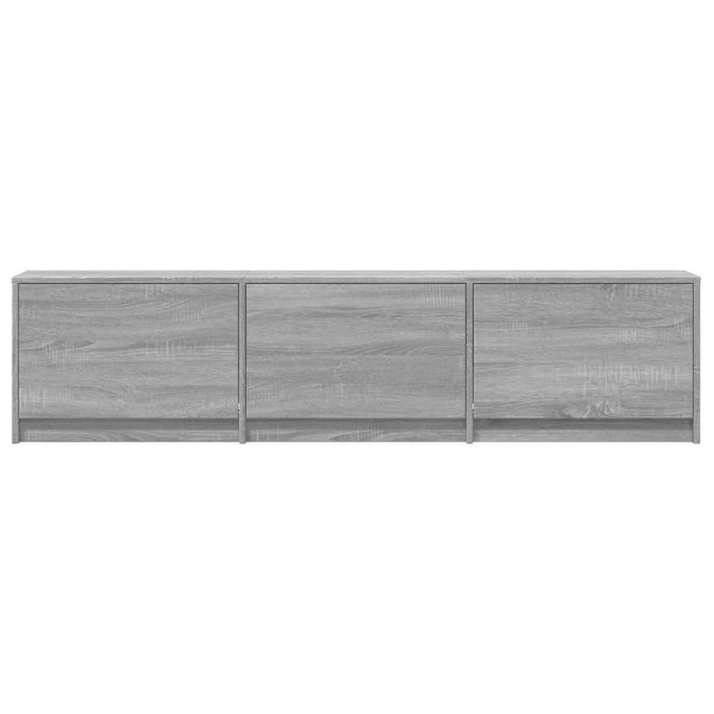 TV-Schränk mit LED Graues Sonoma 165 x 34 x 40 cm Holzwerkstoff