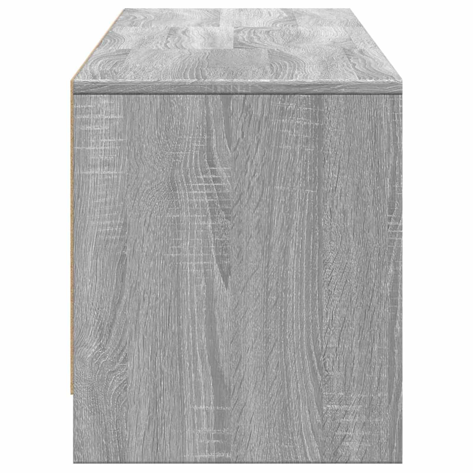 TV-Schränk mit LED Graues Sonoma 165 x 34 x 40 cm Holzwerkstoff