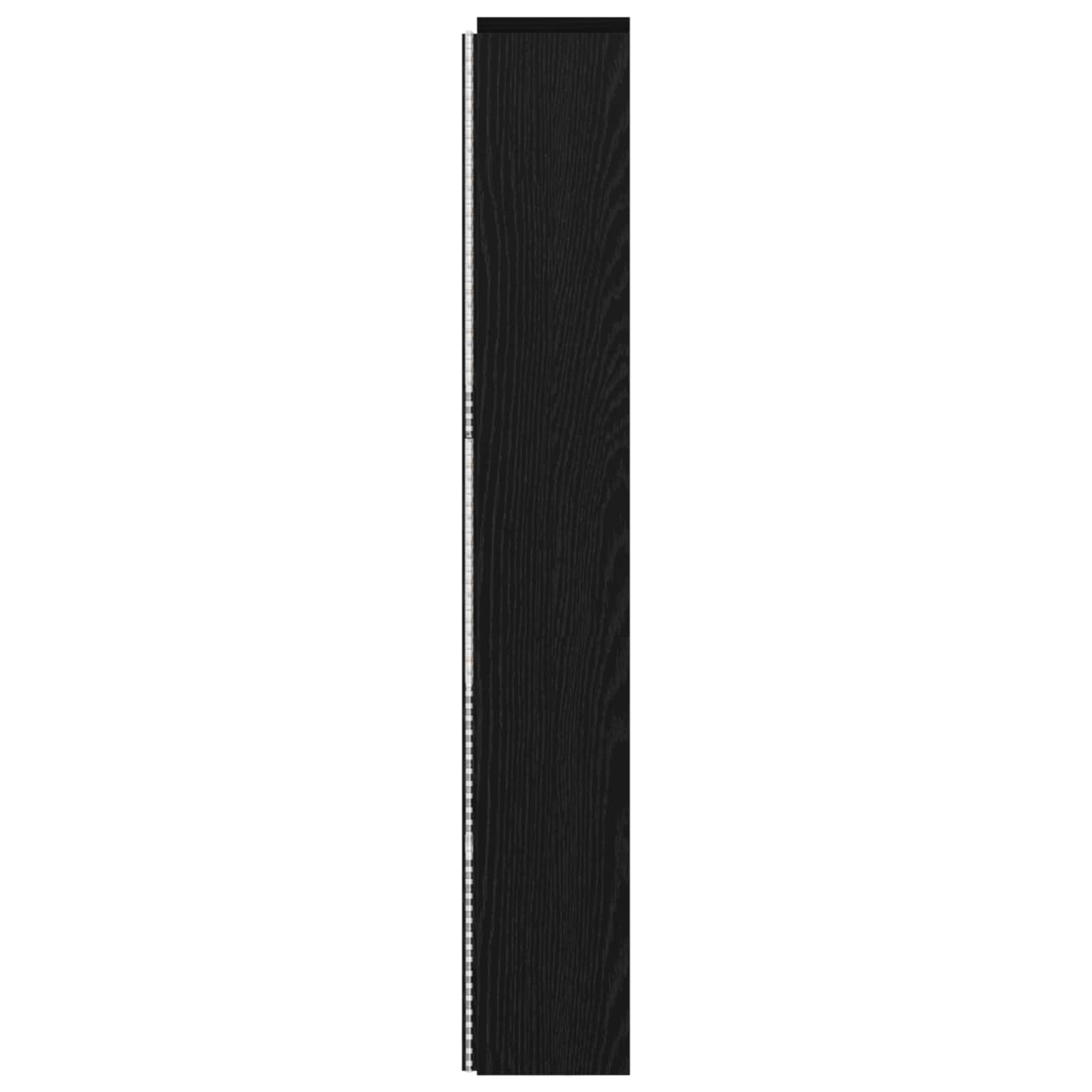Kopfteil-Schrank mit LED Schwarze Eiche 180 x 16,5 x 103,5 cm
