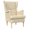 Sessel Creme Stoff