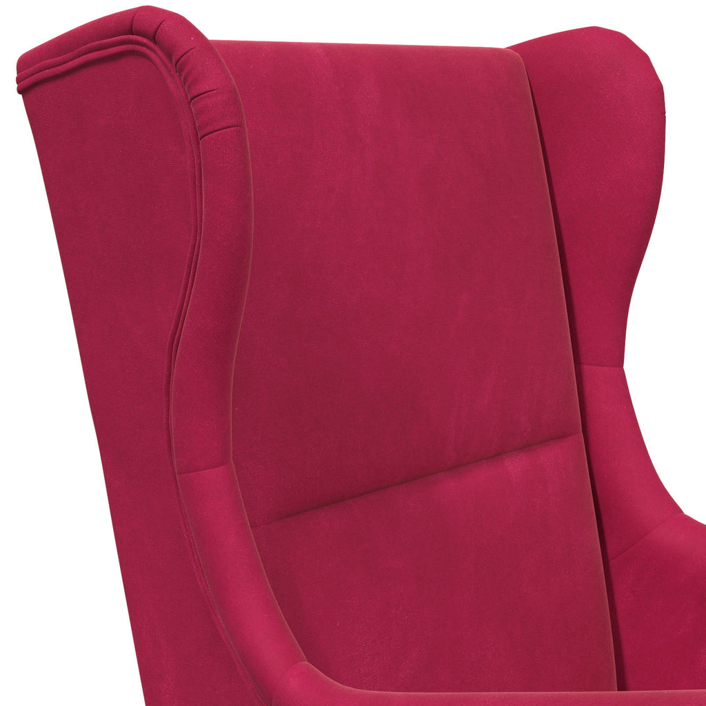 Sessel Weinrot Samt