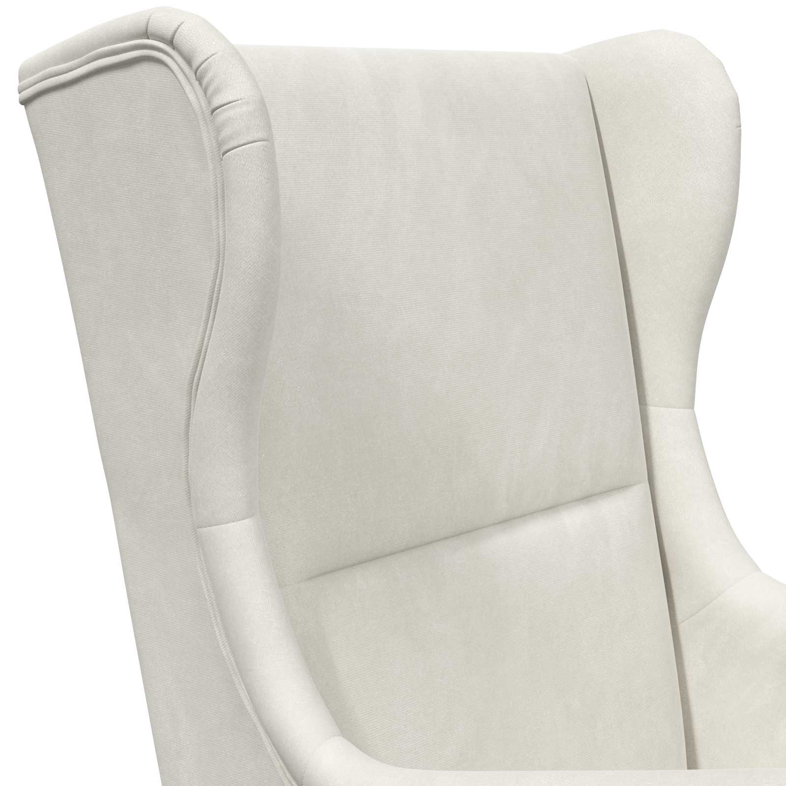 Sessel Creme Samt