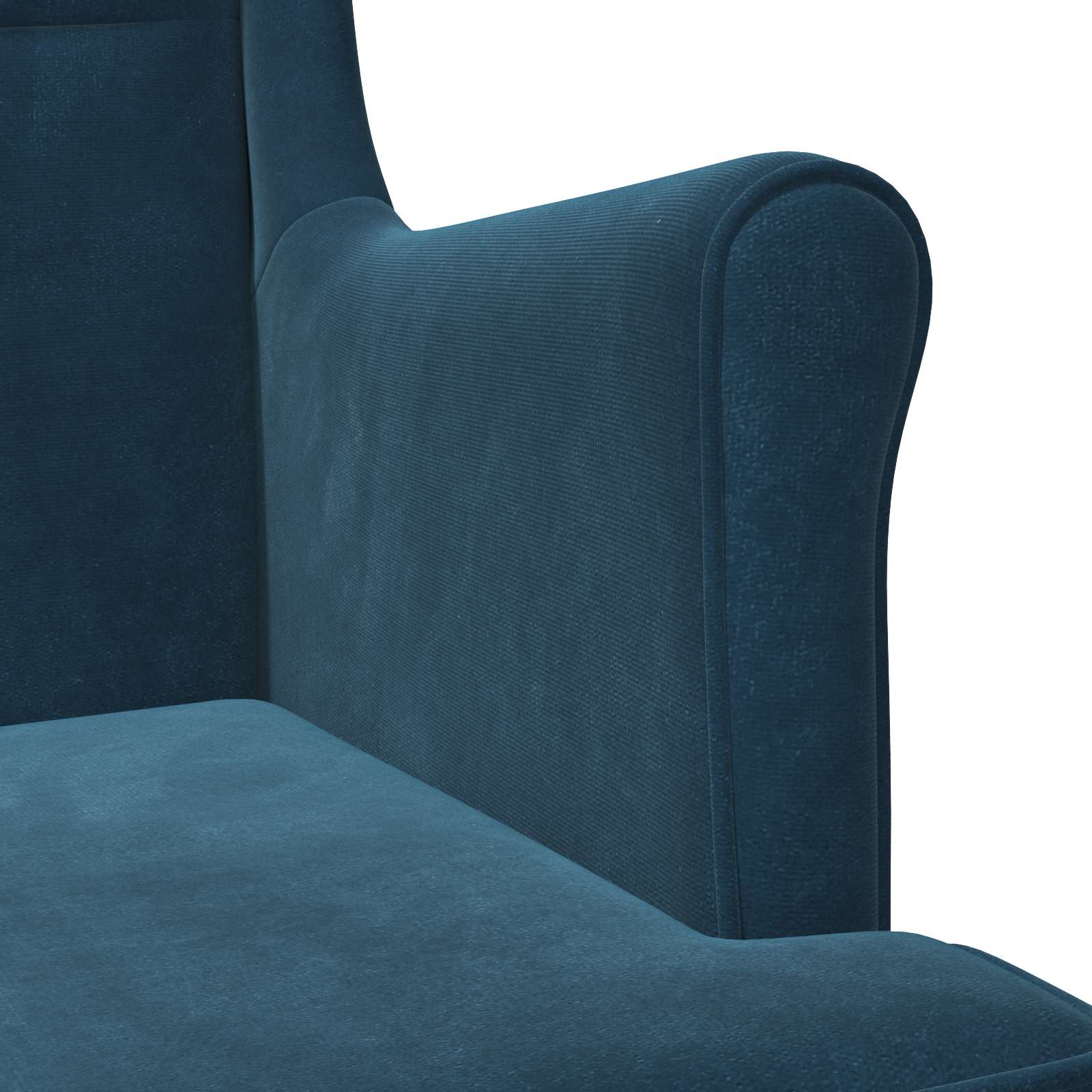 Sessel Blau Samt