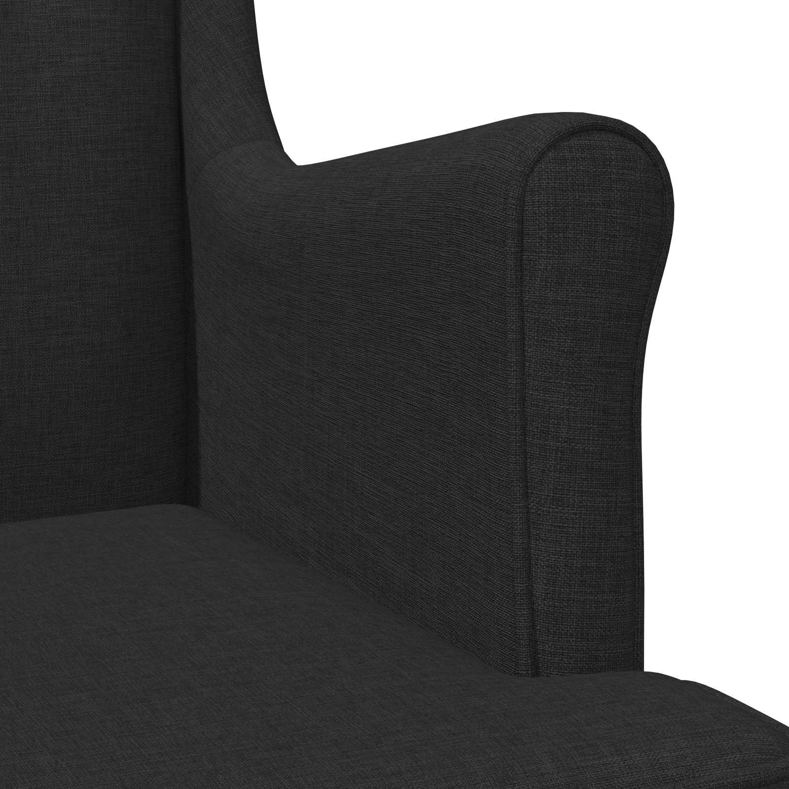 Sessel Schwarz Stoff