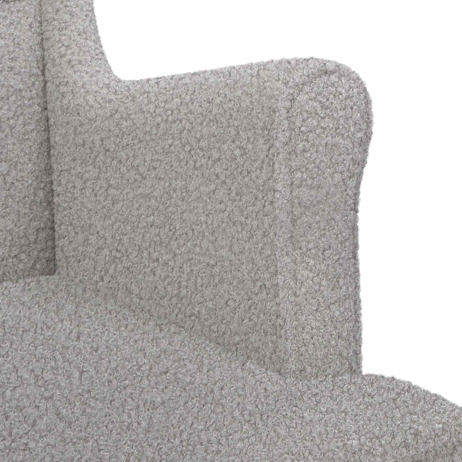 Sessel Hellgrau Bouclé