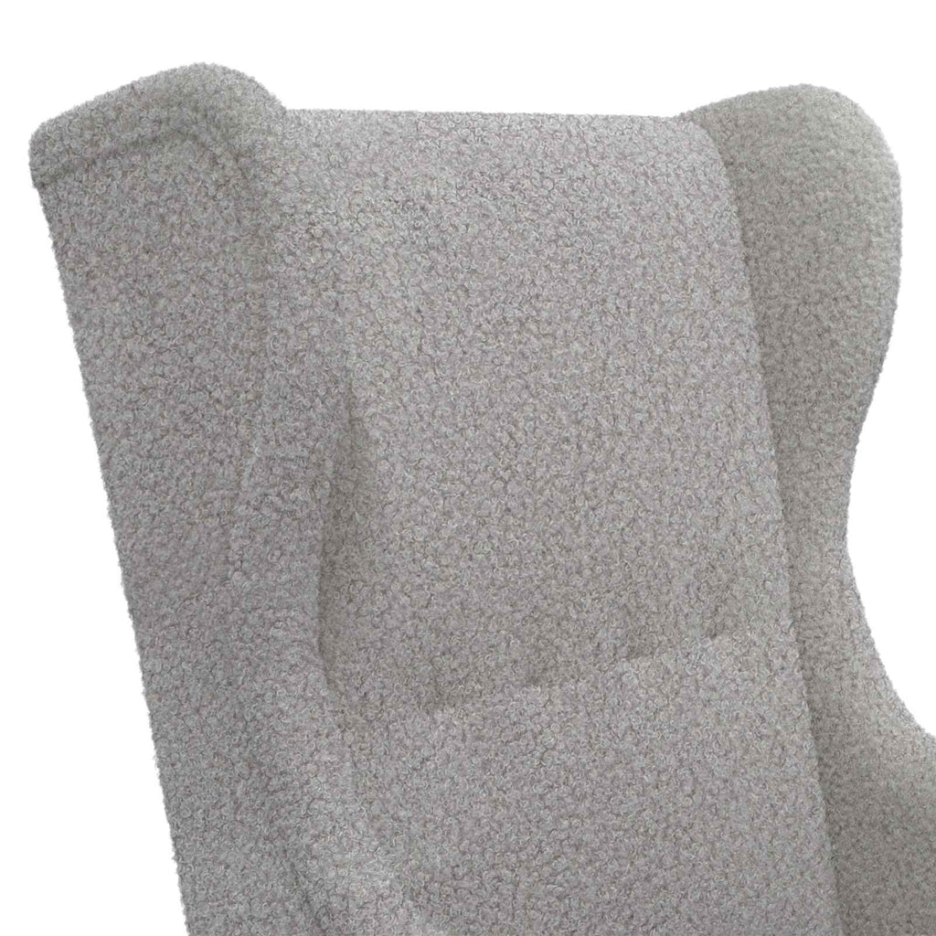 Sessel Hellgrau Bouclé