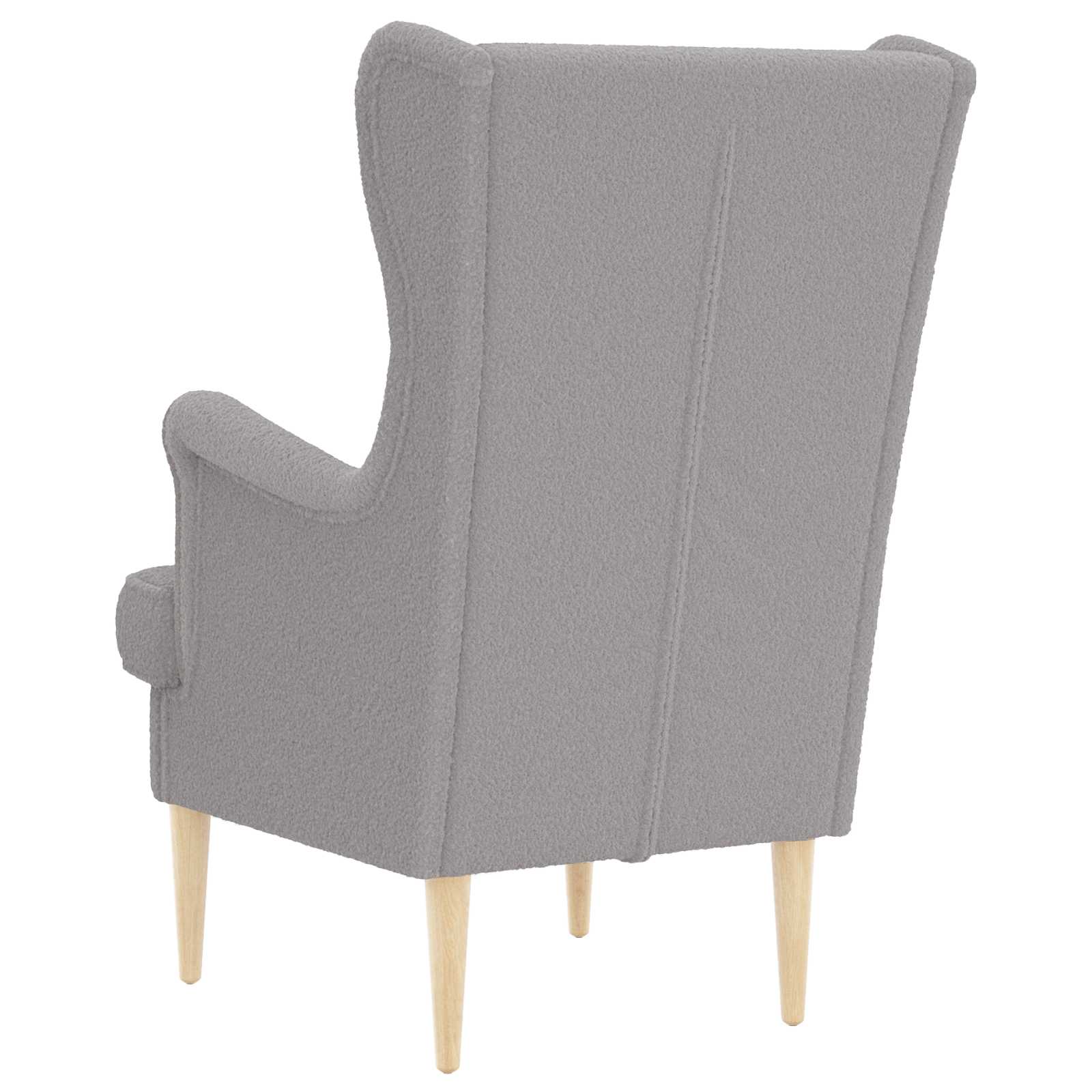 Sessel Hellgrau Bouclé