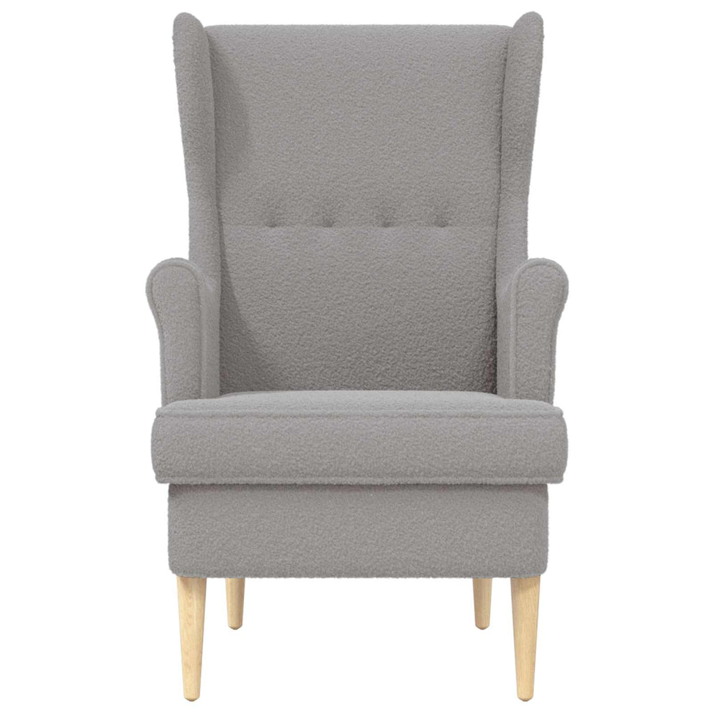Sessel Hellgrau Bouclé