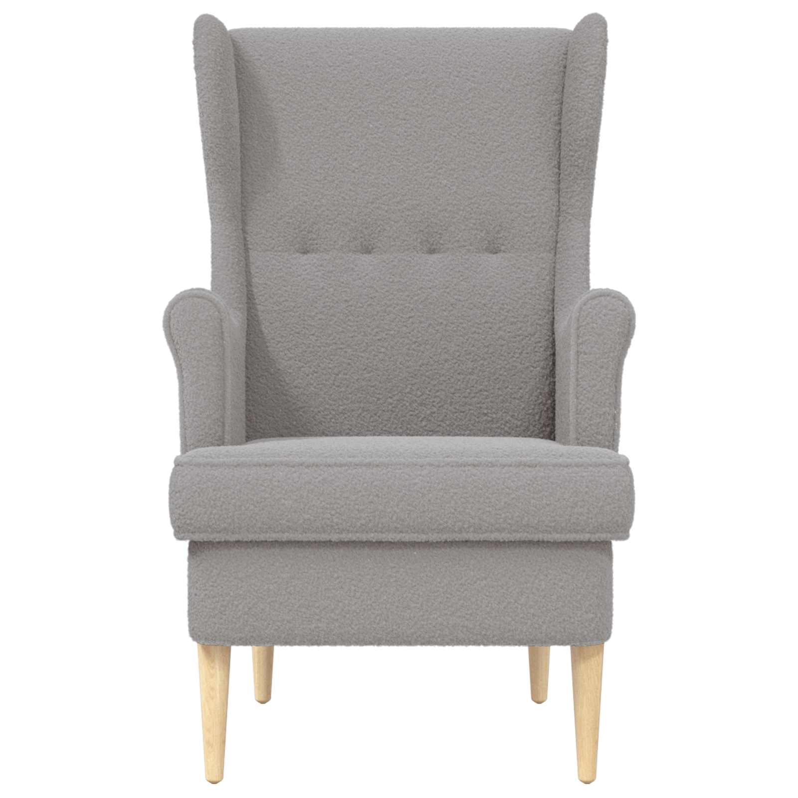Sessel Hellgrau Bouclé