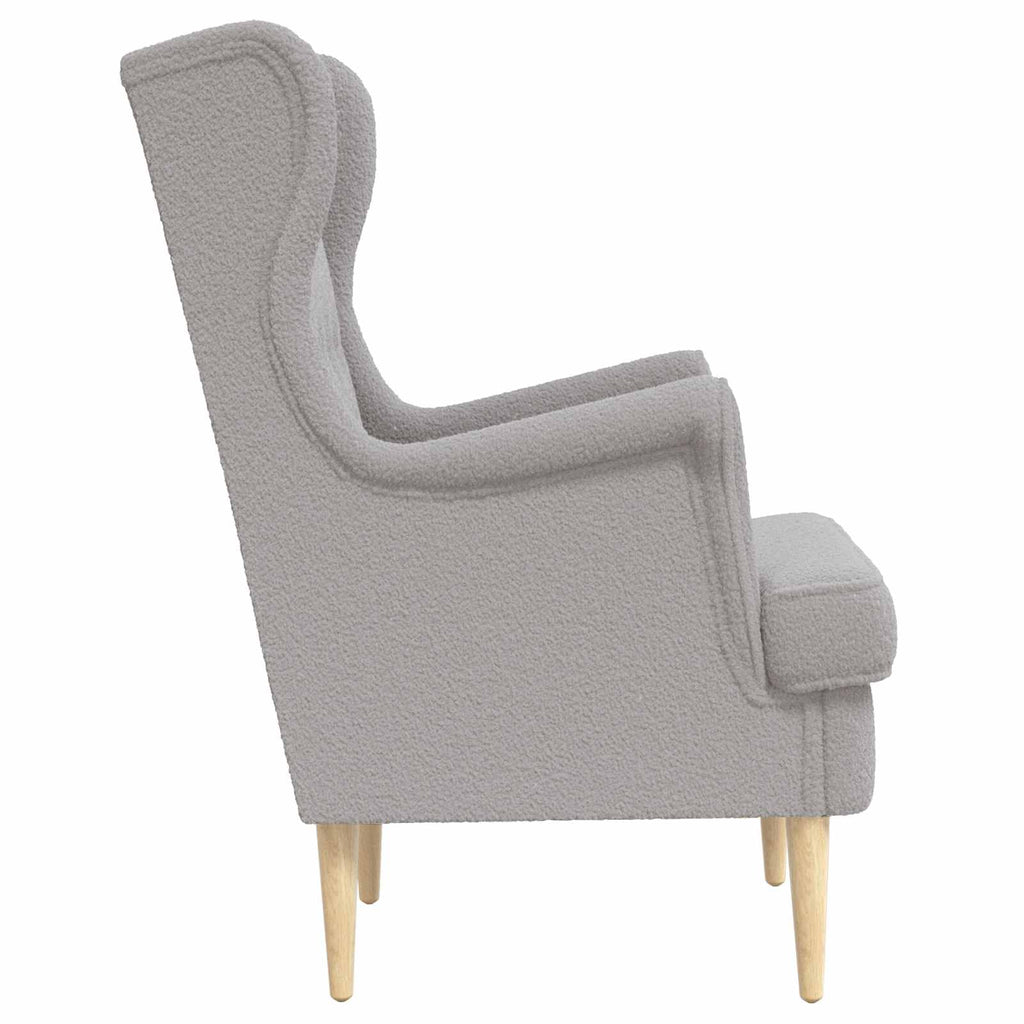 Sessel Hellgrau Bouclé