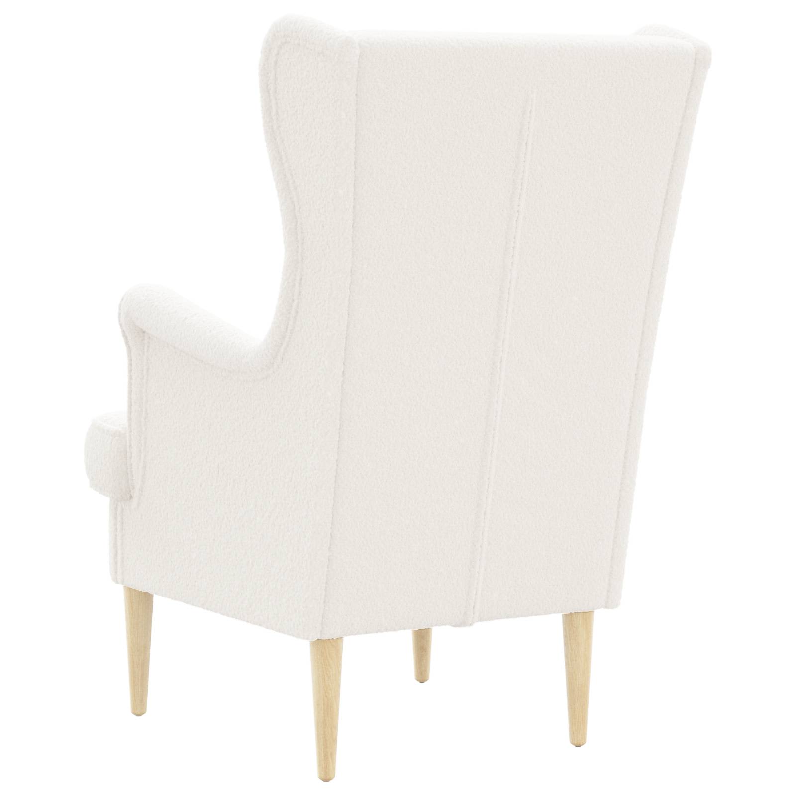 Sessel Creme Bouclé