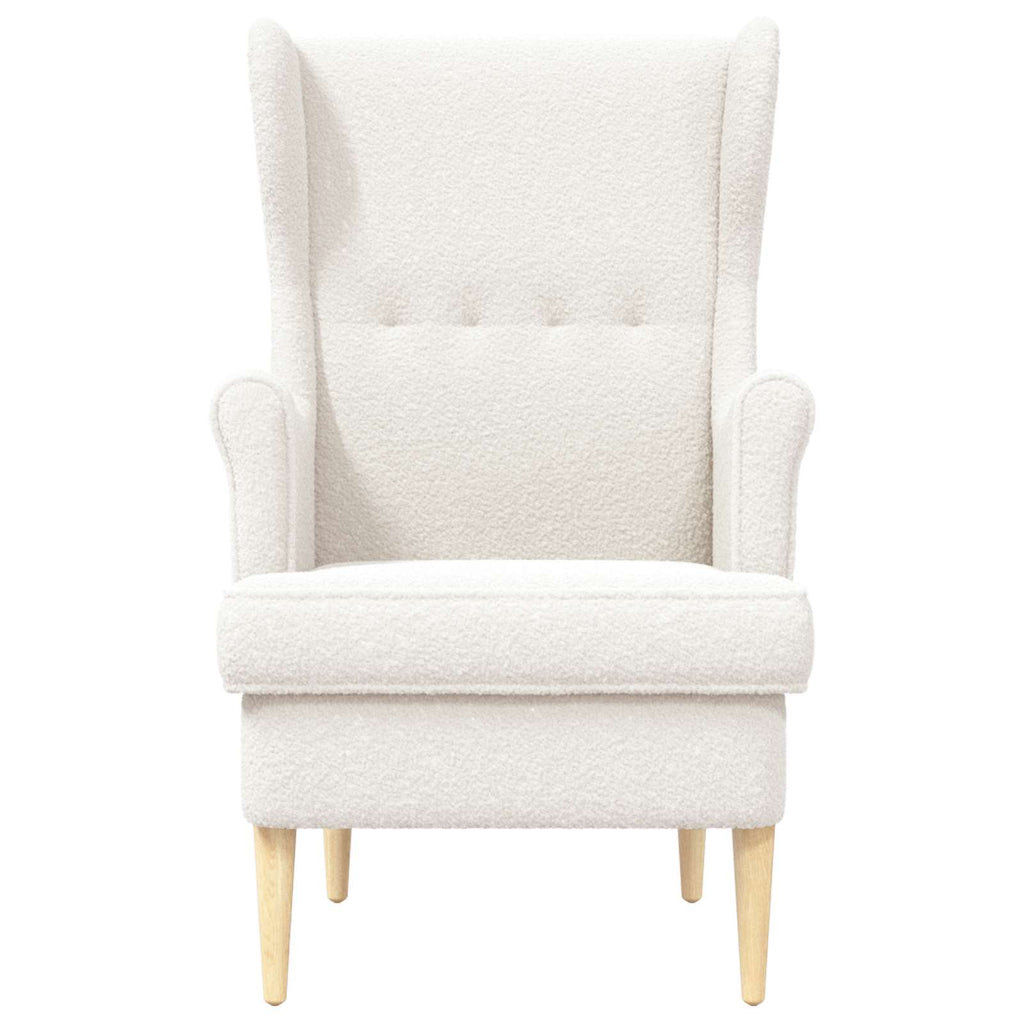 Sessel Creme Bouclé